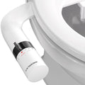 Bidet Attachment for Toilet Seat Sprayer - Non Electric Dual Nozzle with Cold Water - Self Cleaning Toilets Bathroom Spray for Butt Wash - Easy Slim Adjustable Pressure Control Rv Bidets Gifts - color: Black