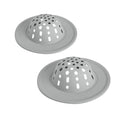 Spectrum Silicone Sink Strainer 2-Pack - Flexible Kitchen Sink Drain Strainer, Fits Standard Sinks, Drain Guard Catch Food Debris for Sink Protection, Easy Removal, Dishwasher Safe, Oyster Gray - color: Oyster Gray, size: 2 Pack