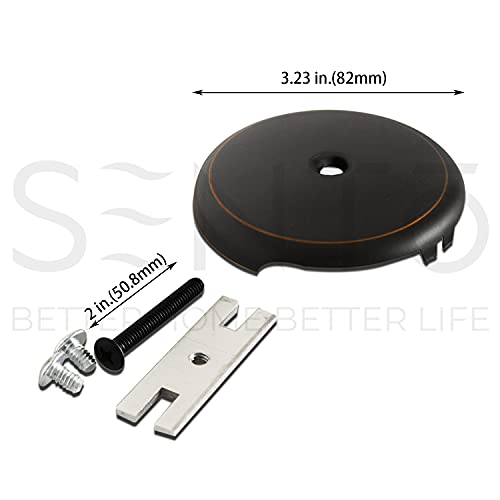 SENTO Bronze Tip-Toe Bathtub Drain Trim Set Assembly Stopper Kit, Fit Both 1-1/2 Inch or 1-5/8 Inch Strainer and Stopper, Heavy Duty Metal with Matching Screws, Easy Installation, Oil-Rubbed Bronze - color: Oil-rubbed Bronze