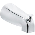 Slip Fit Tub Spout with Pull-Up Diverter for 1/2 inch Copper Tube, Chrome - color: Polished Chrome