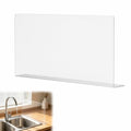 PRETYZOOM Acrylic Sink Splash Guard, 15.7x8 Inches, Self-Adhesive Clear Panel, Splash Barrier for Kitchen Bathroom Countertop, Fits Stainless Steel Glass Tile Smooth Surfaces - size: 40.00X21.00X5.00CM