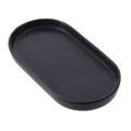 1 Pcs Ceramic Matte Black Round Soap Dispenser Tray, Multi-Purpose Lotion Bottle Hand Sanitizer Dispenser Bottle Mouthwash Cup Tray for Kitchen Sink, Bathroom