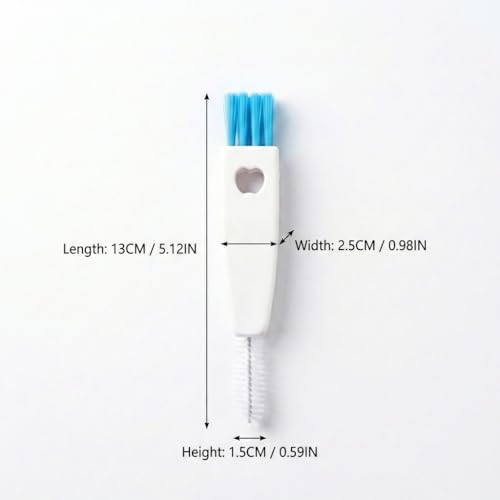 3 in 1 Cup Lid Gap Cleaning Brush Set, Multifunctional Bottle Cleaning Brush, Mutipurpose Tiny Silicone Cup Holder Cleaner, Home Kitchen Cleaning Tools 4Pack (2PCSWhite+Pink+Blue) - color: White+pink+blue