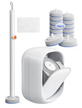 Disposable Toilet Cleaning System - Toilet Wand Kit with 36 High-Performance Refills, Wall Mounted Toilet Brush and Holder for Deep Cleaning Bathroom (Toilet Brush+18 Refills)