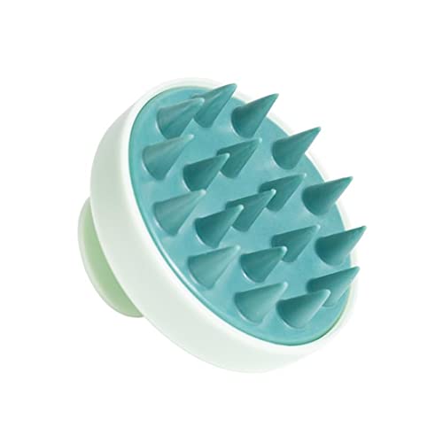 Hair Scalp Massager Silicone Scalp Scrubber Shampoo Brush for Hair Growth/Dandruff Removal,Head Massager Exfoliator Scalp (1x Green) - color: 1x Green