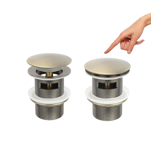 Bronze Freestanding Bathtub Drain Stopper, Compatible with Drain Rough-in Kit - color: Bronze Finish