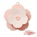 Shower Drain Hair Catcher, 2-in-1 Flower Silicone Strainer & Odor Blocking Cover, Hair Trap Protector for Bathroom Bathtub Sink (Pink)