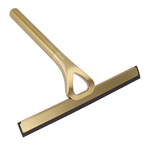 Stainless Steel Window Squeegee, Multi-Purpose Shower Squeegee | Streak-Free Cleaning Tool for Bathroom Mirrors, Shower Doors, Car Windows, Tile, and Marble