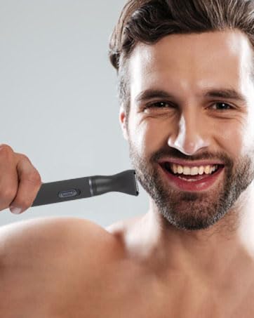 Nose Hair Trimmer for Men, Painless 3 in 1 Grooming Kit for Nose, Ear, Eyebrow & Body Hair, Rechargeable No Pull No Snag Trimming with 3 Waterproof Replacement Heads, Easy Cleansing - size: 3 in 1