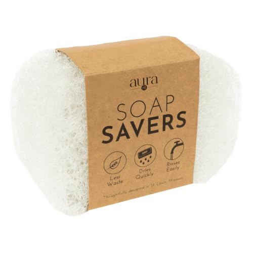 S&T INC. Bar Soap Holder for Kitchen, Bathroom, and Soap Dish, 4 Pack, Clear, 2.9 inches by 4.4 inches - color: Clear, size: 4 Pack