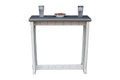 Single Bar Deep Grey Top & Warm Grey Base Ideal for Patio Hot Tub Area Backyard Durable WeatherResistant Design Easy Nohardware Assembly Proudly Made in USA - color: Warm Grey/Deep Grey, size: Single Bar without Barstools