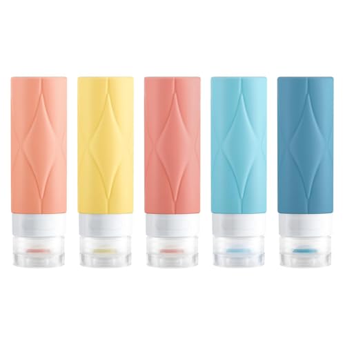 5 Pack Travel Bottles, Leak Proof TSA Approved Travel Size Containers (60ML 5PACK)