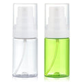 Travel Spray Bottle 2 Pack 1.35oz / 40ml Small Fine Mist Spray Bottles | Empty Mini Spray Bottles Refillable Plastic Travel Bottle - Leak Proof - for Face Toner, Hair Mist, Plants, Cleaning - color: clear+green