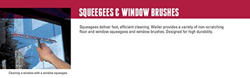 Weiler 75202 36" Floor Squeegee, Straight, Metal Frame, Heavy-Duty Rubber Blade, Made in The USA - size: 36", style: Straight