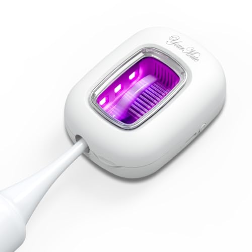 YourMate Rechargerable UVC Toothbrush Sanitizer Case Pro Compatible with Electric Toothbrush Heads/Regular Toothbrushes Travel Toothbrush Covers Case Magnetic Holder for Houshold/Traveling White - color: White