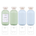 10 oz Plastic Travel Shampoo Bottles, Refillable Flip Cap Squeeze Bottles for Toiletries, Large Leakage-proof Travel Shampoo and Conditioner Container (Blue and Green) - color: Green+Blue, size: 300ml/10 oz