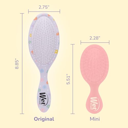 Wet Brush Original Detangling Hair Brush, Hello Disney Daisy Duck - Ultra-Soft IntelliFlex Bristles - Detangler Brush Glide Through Tangles With Ease For All - For Women, Men, Wet & Dry Hair - color: Daisy