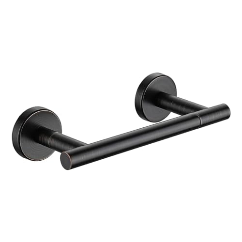JQK Bronze Toilet Paper Holder, Double Post Pivoting Tissue Holder Wall Mount, 304 Stainless Steel Hold Mega Rolls, Oil Rubbed Bronze, TPH150-ORB - color: Oil Rubbed Bronze