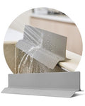 DEARCUS Kitchen Sink Splash Guard 19.7 Inch – Soft Silicone Water Shield for Apartment, Small Kitchen & Bathroom Sinks, Keeps Clothes Dry During Dishwashing, Strong Suction Non-Slip (Gray) - color: Gray, size: 19.7"