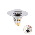 Bathroom Sink Stopper – Universal Bathroom Sink Drain Strainer with Hair Catcher Anti-Clog Pop-Up Drain Plug for 1.1–1.5 inch US Standard Openings