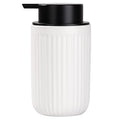 BosilunLife Dish Hand Soap Dispenser - White Liquid Pump soap Dispenser for Bathroom Decro 12oz Ceramic Kitchen Dish Dispenser with Rust-Proof Liquid Pump Modern Refillable Lotion Bottles - color: White Lotion Pump