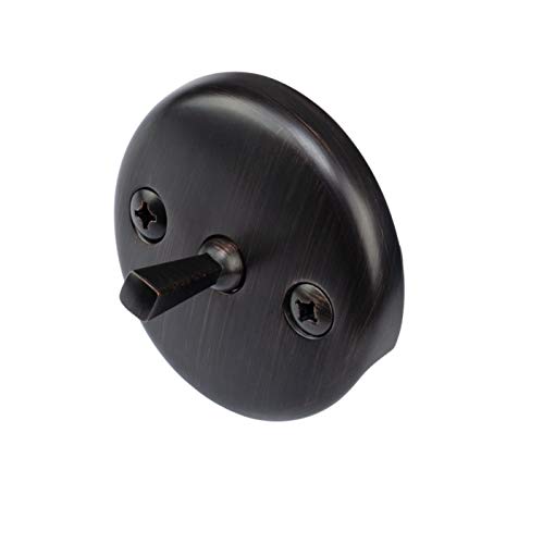 Artiwell Trip Lever Tub Trim Kit Set With Trip Lever Overflow Face Plate, Trip Lever Bathtub Drain with Strainer, Overflow and Matching Screws (OIL RUBBED BRONZE) - color: Oil Rubbed Bronze