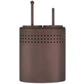 Blue Donuts Toilet Brush and Plunger Set with Holder, Modern Oil Rubbed Bronze Bathroom Accessories Toilet Plunger and Toilet Bowl Brush Combo - color: Bronze