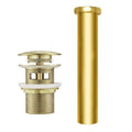Free Standing Tub Drain Kit, Freestanding Tub Drain, Pop-Up Freestanding Bathtub Drain Stopper, Compatible with Freestanding Bathtub Drain Rough-in Kit (Brushed Gold) - color: Brushed Gold