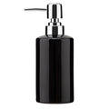 FE Soap Dispenser, 300ml/10oz Ceramic Liquid Soap Pump Dispenser, Refillable Dish Soap Dispenser for Kitchen Bathroom Washroom (Black) - color: Black