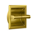 FORIOUS Recessed Toilet Paper Holder, Stainless Steel Durable Tissue Roll Holder Wall Mount for Bathroom Space Saving Design with Mounting Bracket, in Wall Toilet Paper Dispenser Insert, Gold - color: Gold