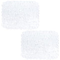 Bligli Pebble Sink Mat for Stainless Steel/Ceramic Sinks, PVC Eco-friendly Sink Protectors for Bottom of Kitchen Sink, Dishes and Glassware, Fast Draining, 15.7 x 11.8 inch (2 PACK, Clear) - color: Clear