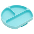 Bumkins Silicone Grip Dish, Suction Plate, Divided Plate, Baby Toddler Plate, BPA Free, Microwave Dishwasher Safe , Blue-GD, 1 Count - color: C6 Blue-GD