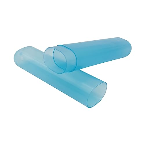 6 Pack Travel Toothbrush Containers Case Portable Plastic Breathable Toothbrush Holder Storage Dust-Proof and Sanitary for Travel Camping School Business (Blue, Yellow, Clear) - color: Blue, Yellow, Clear