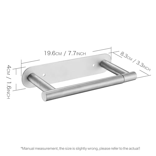 Movable Toilet Paper Holder Brushed Roll Holder, Paper Towel Holder - color: Brushed