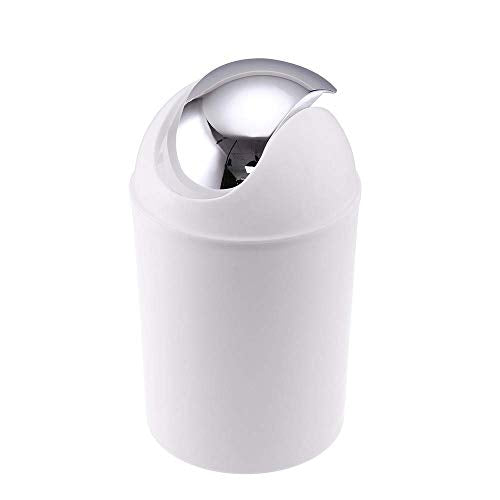 6Pcs Bathroom Accessory Tumbler Toothbrush Holder Bin Soap Dish Dispenser (White) - color: White