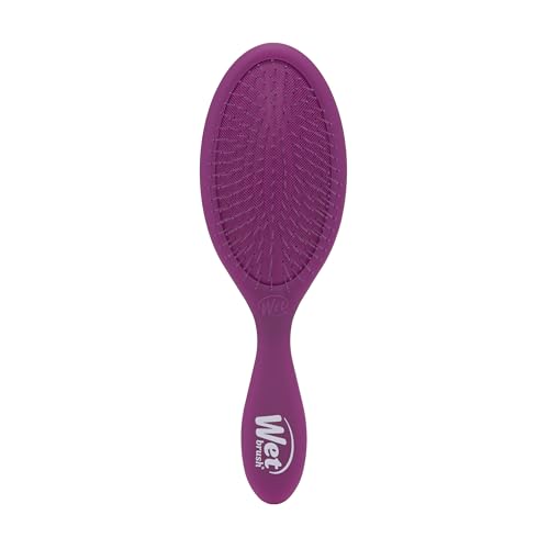 Wet Brush Original Detangler Hair Brush, Purple Frost - Ultra-Soft IntelliFlex Bristles - Detangling Brush Glides Through Tangles For All Hair Types (Wet Dry & Damaged Hair) - Women & Men - color: Purple Frost, size: 1 Count (Pack of 1)