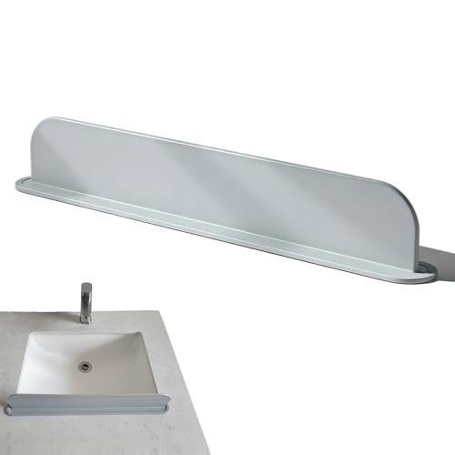 Sink Splash Guard, Sink Guard,Reusable Gray Countertop Spatter Protector,Say Goodbye to Wet Sleeves & Aprons.(19.29×3.35×1.97 Inches)