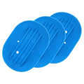 uxcell 3Pcs Small Soap Dish, Silicone Bathroom Soap Holder Oval Shape Bar Soap Dish Self-Draining Soap Tray with Holes for Shower, Bathroom, Kitchen, Counter Top (Blue) - color: Blue