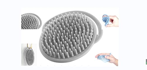 Toddler Hair Brush Baby Bath Brush Scalp Massager Shampoo Brush Cradle Cap Comb Head Scrubber Newborn Bath Essentials Baby Registry Items for Exfoliating and Promoting Blood Circulation (Blue)