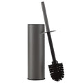 BGL Gunmetal Grey Toilet Brush and Holder,Stainless Steel Toilet Brushes for Bathroom with Holder - color: Gunmetal Grey