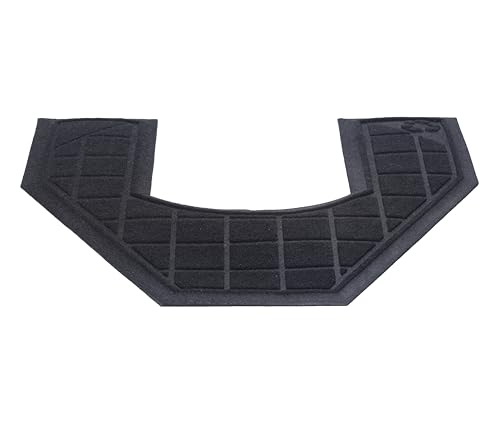 Guardian UPSAFETBLK 22" x 23" Toilet Restroom mat- Case of 6. Black - color: Black, size: 22" x 23"