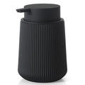 YAUKPH Striped Liquid Hand Soap Dispenser with Leak-Proof Pump for Bathroom and Kitchen Countertop 11oz Black - color: Black, size: Liquid Dispenser