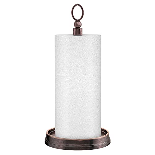 KASUNTO Paper Towel Holder Steel Paper Holder countertop，Black Paper Towel Holder for Kitchen Countertops, Bars & Dining Tables,Fits Standard & Jumbo Rolls, Oil Rubbed Bronze - color: Oil Rubbed Bronze