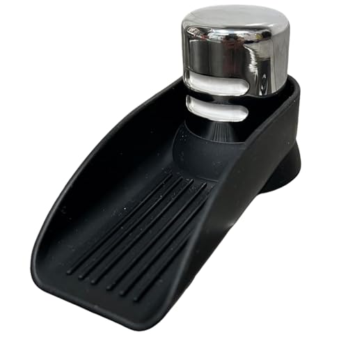 Air Gap Cover Water Ramp Silicone Splash Guard (Black) - color: Black