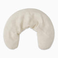 Bucky Linen Hot & Cold Neck Pillow, Natural Buckwheat Filling, Cream, 25x6.5-inch - color: Cream