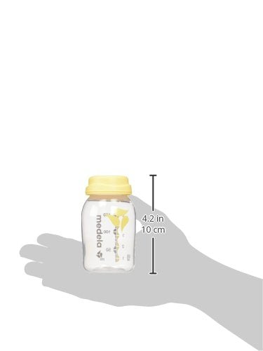 Medela Breast Milk Collection and Storage Bottles with Solid Lids - 6pk/5oz-150mL Breastmilk Container, Compatible Breast Pumps and Made Without BPA - size: 6 Count (Pack of 1), style: Storage Bottles