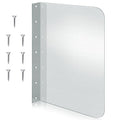 Amylove 15 x 20 Inch Stainless Steel Splash Guard Stainless Steel Wall Mount Guard with Screws Screws for Bathroom Sink Side Sink Splash Prep Sinks Protector for Commercial Kitchen Restaurant - size: 15 x 20 Inch