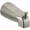 Slip Fit Tub Spout with Pull-Up Diverter for 1/2 inch Copper Tube, Brushed Nickel - color: Brushed Nickel