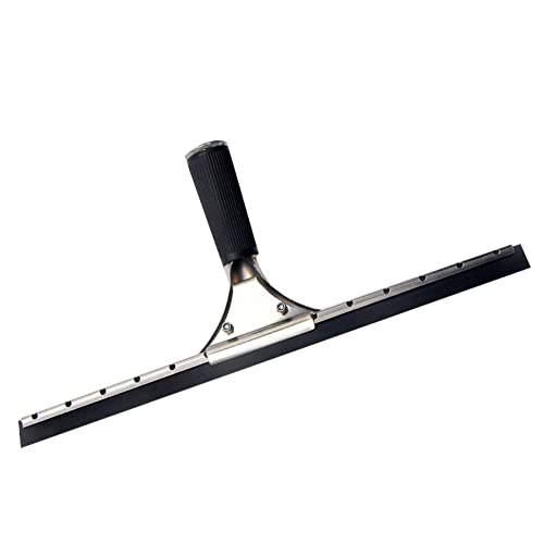 45cm 18in Grip Glass Squeegee for Window Cleaning,Stainless Steel All Purpose Squeegee with Non-Slip Handle for Shower Doors Window Car Mirror Glass (18in/45cm, Black) - color: Black, size: 18in/45cm