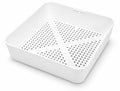Leyso 8.5-inch Thermoplastic Floor Sink Drian Cover, Square Drain Basket, Drop-in Sink Drain Strainer, Fit in 12" Floor Sink & Use for Restaurant Compartment Sink - style: 2-3/8"H PP